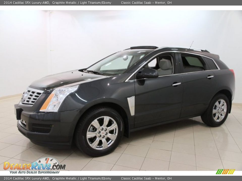 2014 Cadillac SRX Luxury AWD Graphite Metallic / Light Titanium/Ebony Photo #3