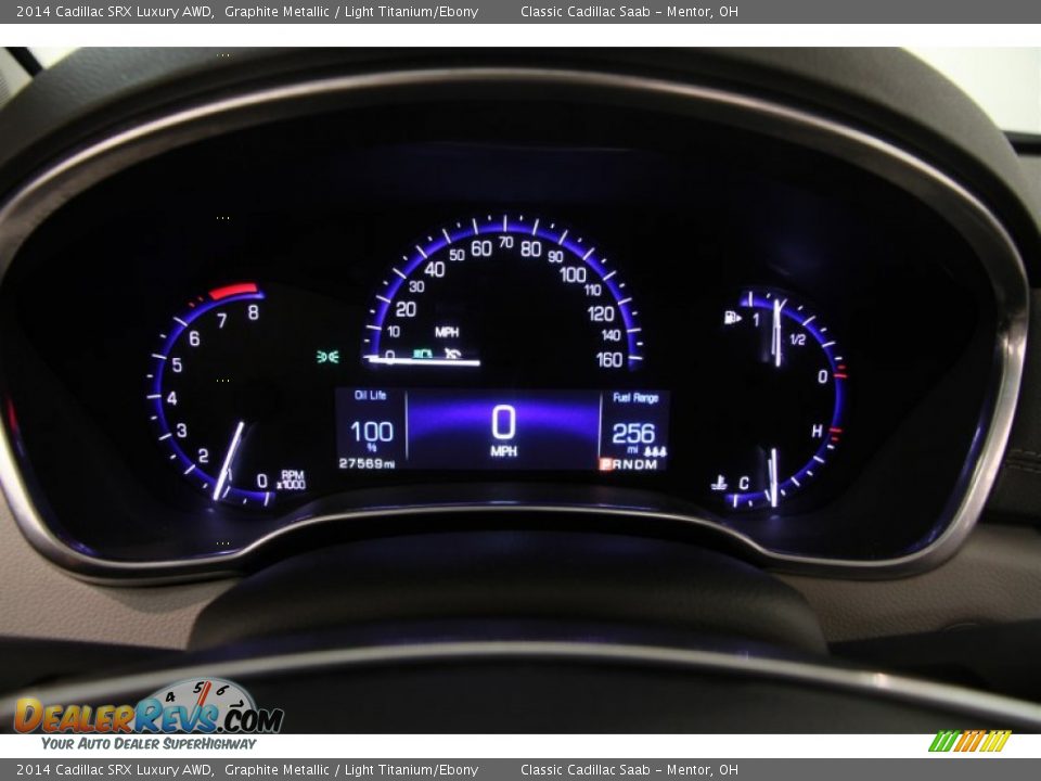 2014 Cadillac SRX Luxury AWD Graphite Metallic / Light Titanium/Ebony Photo #7