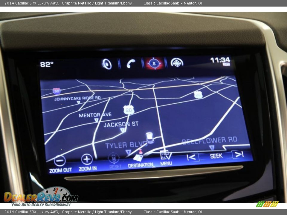 2014 Cadillac SRX Luxury AWD Graphite Metallic / Light Titanium/Ebony Photo #12