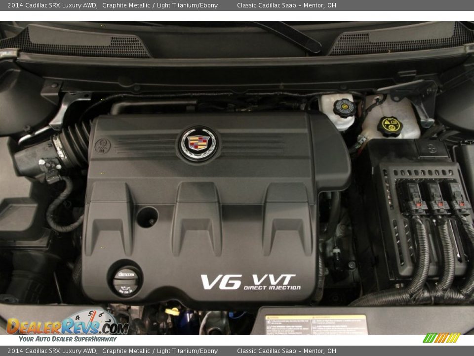 2014 Cadillac SRX Luxury AWD Graphite Metallic / Light Titanium/Ebony Photo #18