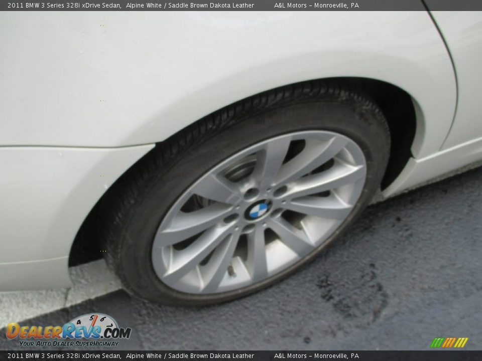 2011 BMW 3 Series 328i xDrive Sedan Alpine White / Saddle Brown Dakota Leather Photo #6