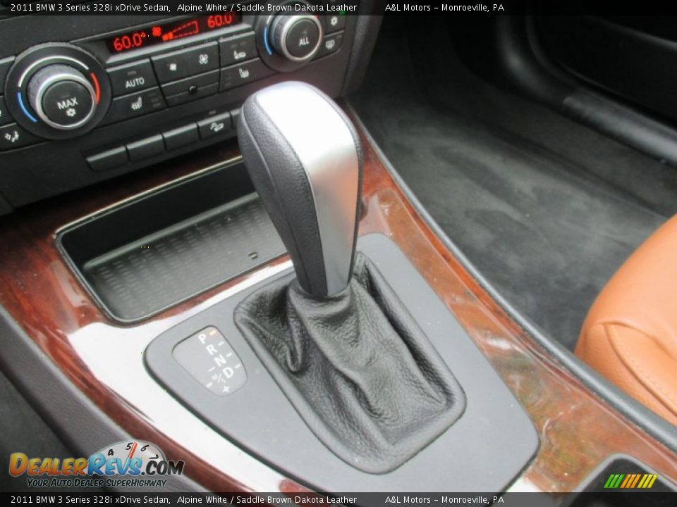 2011 BMW 3 Series 328i xDrive Sedan Alpine White / Saddle Brown Dakota Leather Photo #15