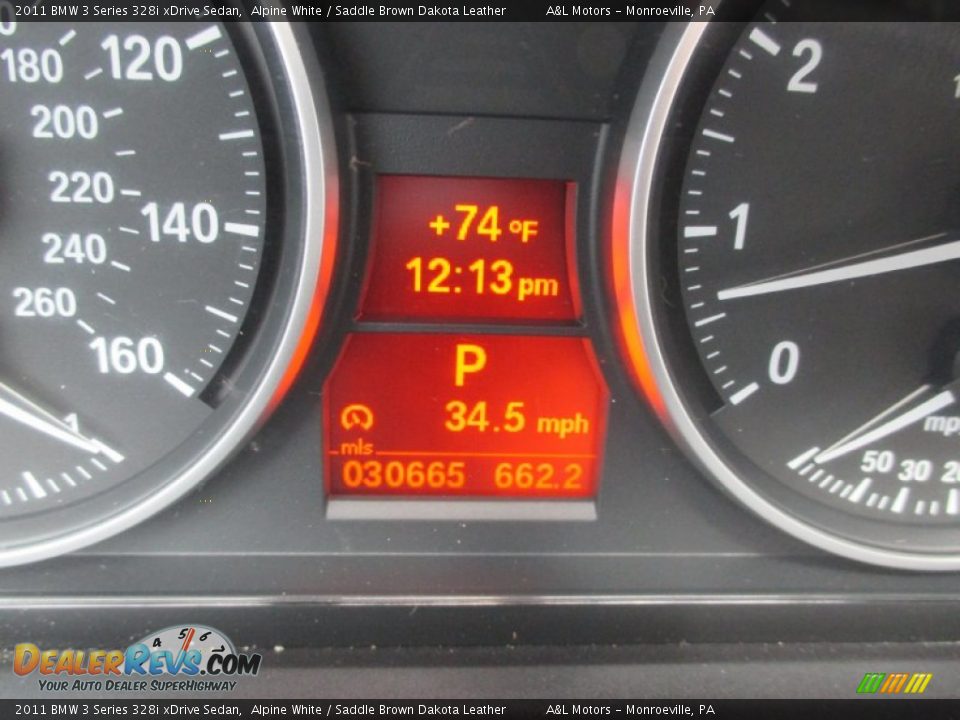 2011 BMW 3 Series 328i xDrive Sedan Alpine White / Saddle Brown Dakota Leather Photo #20