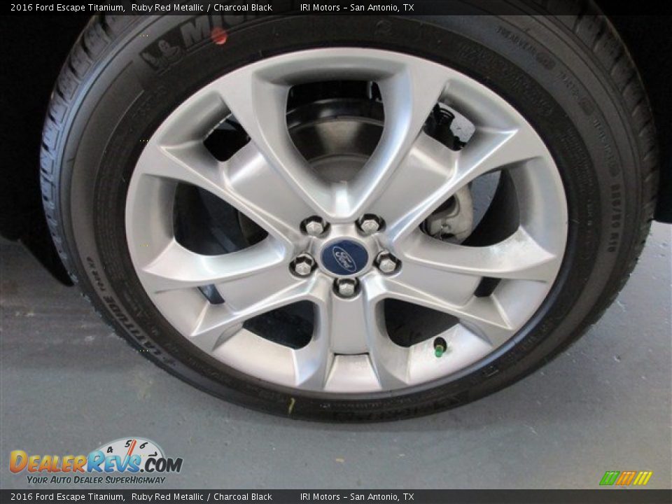 2016 Ford Escape Titanium Ruby Red Metallic / Charcoal Black Photo #4