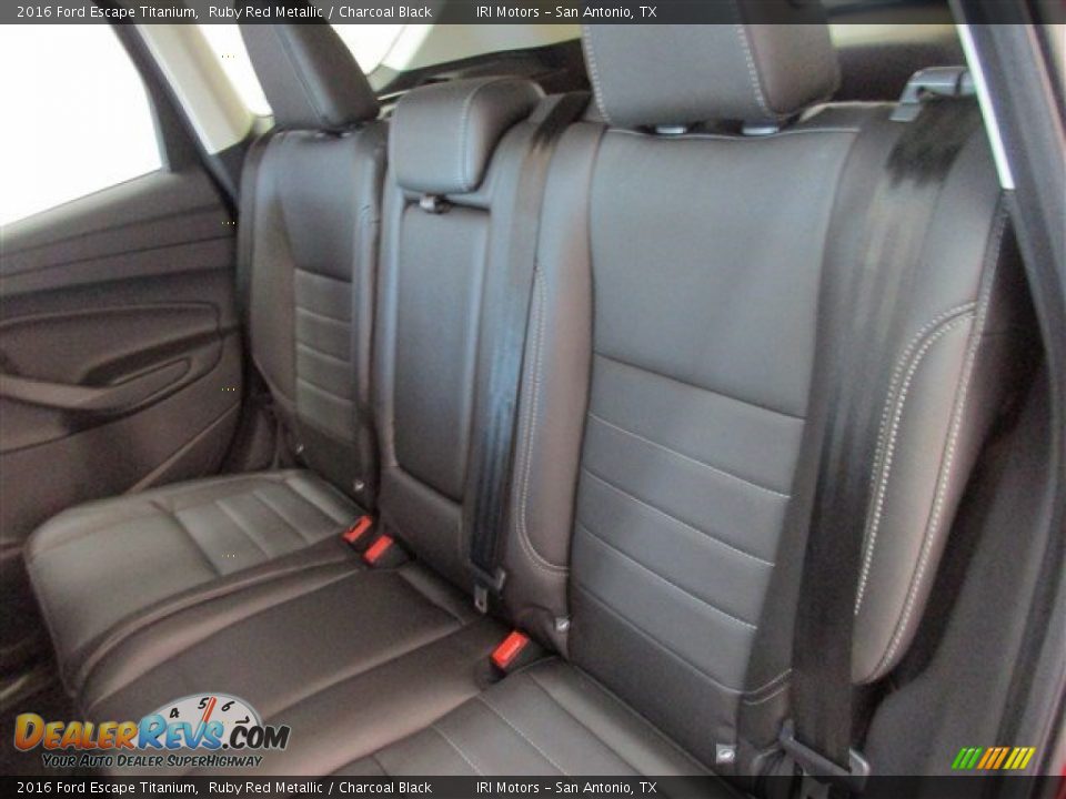 2016 Ford Escape Titanium Ruby Red Metallic / Charcoal Black Photo #10