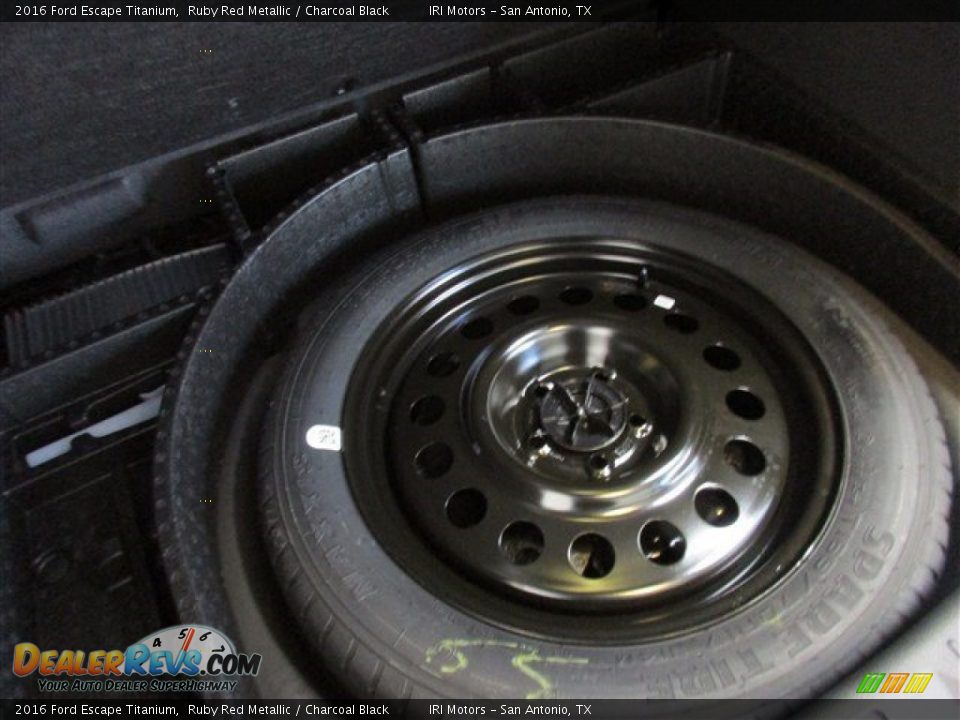 2016 Ford Escape Titanium Ruby Red Metallic / Charcoal Black Photo #13
