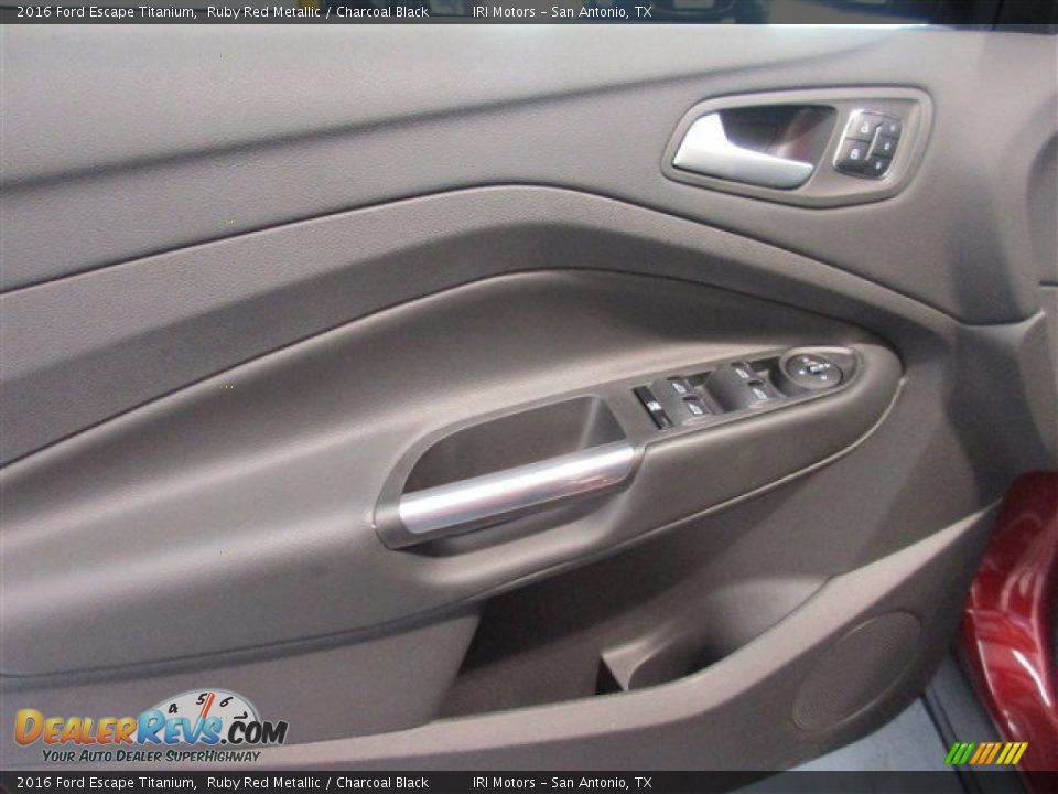 2016 Ford Escape Titanium Ruby Red Metallic / Charcoal Black Photo #15