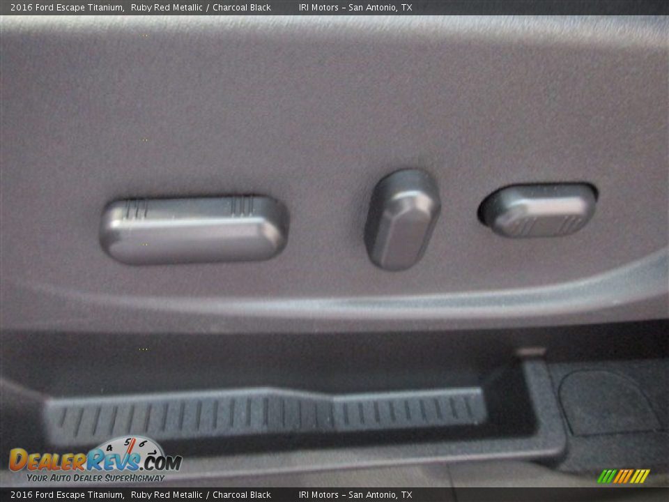 2016 Ford Escape Titanium Ruby Red Metallic / Charcoal Black Photo #16