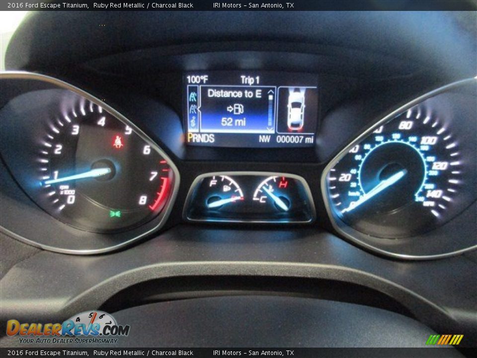 2016 Ford Escape Titanium Ruby Red Metallic / Charcoal Black Photo #20