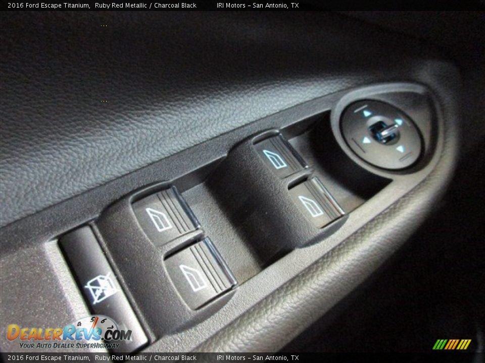 2016 Ford Escape Titanium Ruby Red Metallic / Charcoal Black Photo #22