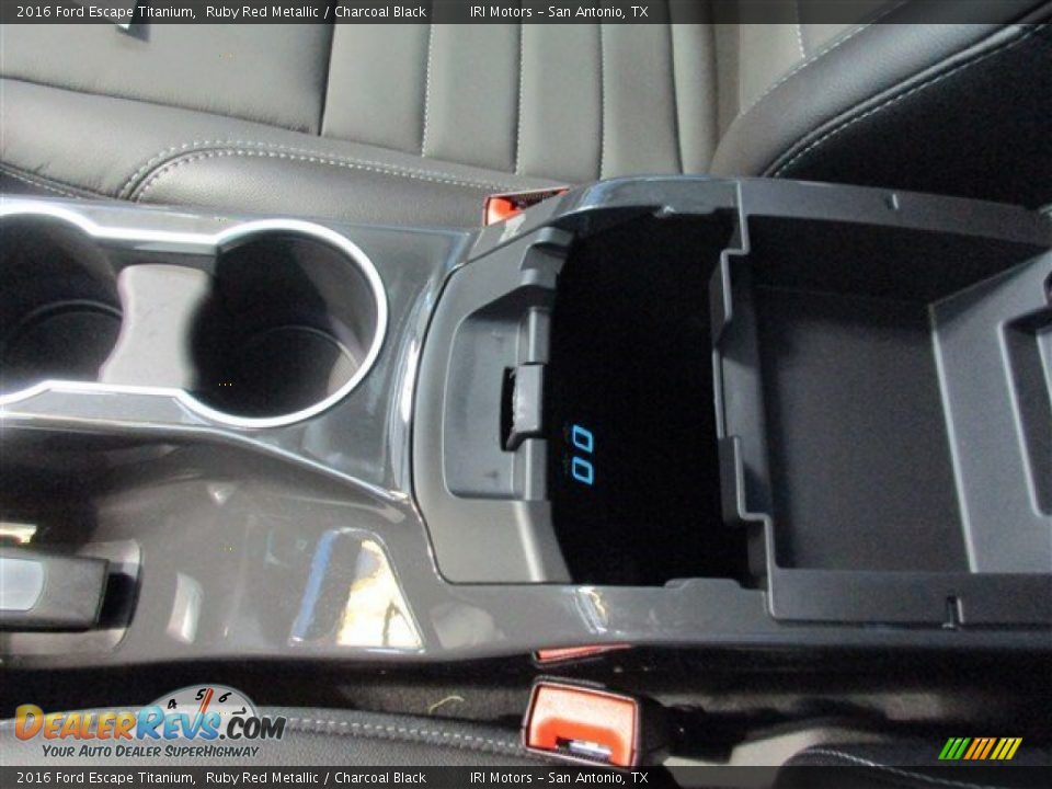 2016 Ford Escape Titanium Ruby Red Metallic / Charcoal Black Photo #23