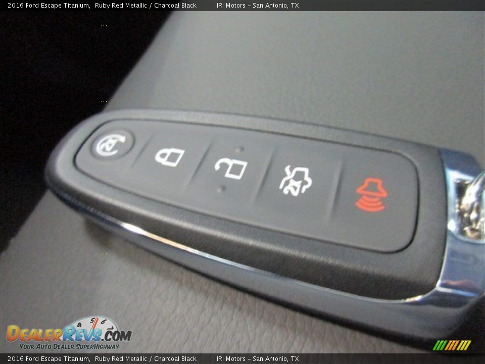 2016 Ford Escape Titanium Ruby Red Metallic / Charcoal Black Photo #24