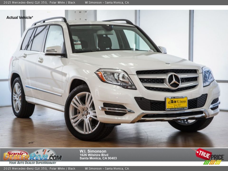 2015 Mercedes-Benz GLK 350 Polar White / Black Photo #1
