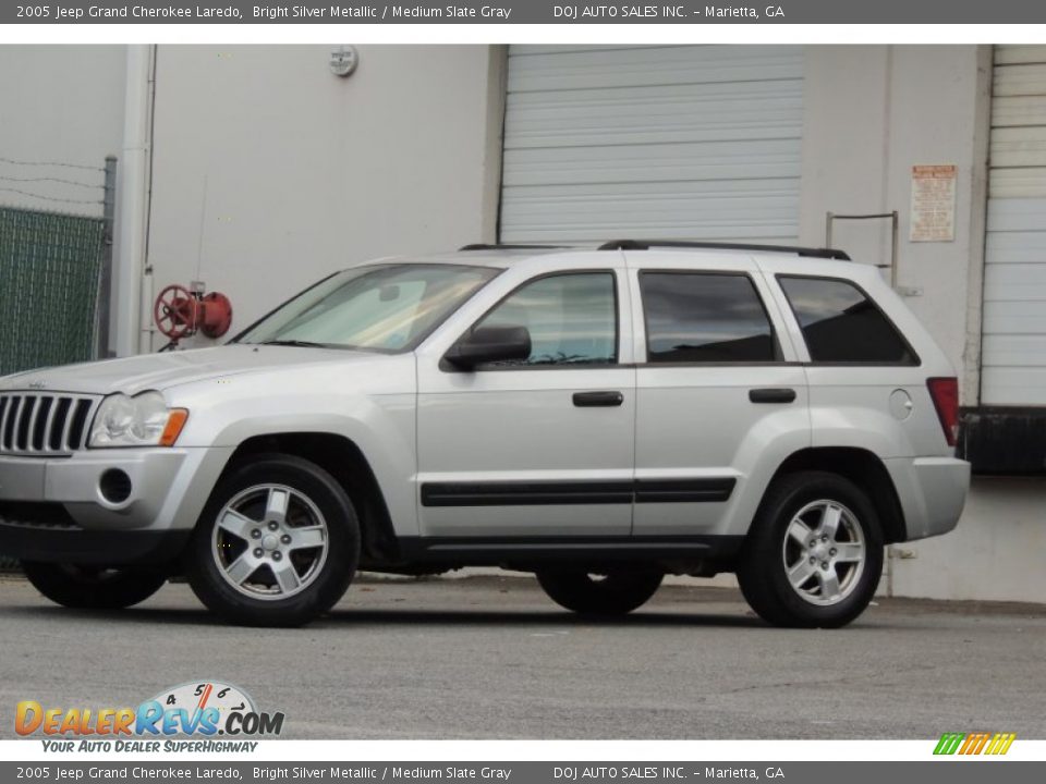 2005 Jeep Grand Cherokee Laredo Bright Silver Metallic / Medium Slate Gray Photo #4