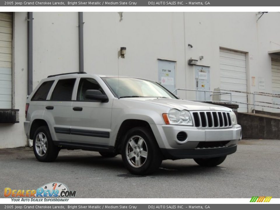 2005 Jeep Grand Cherokee Laredo Bright Silver Metallic / Medium Slate Gray Photo #5