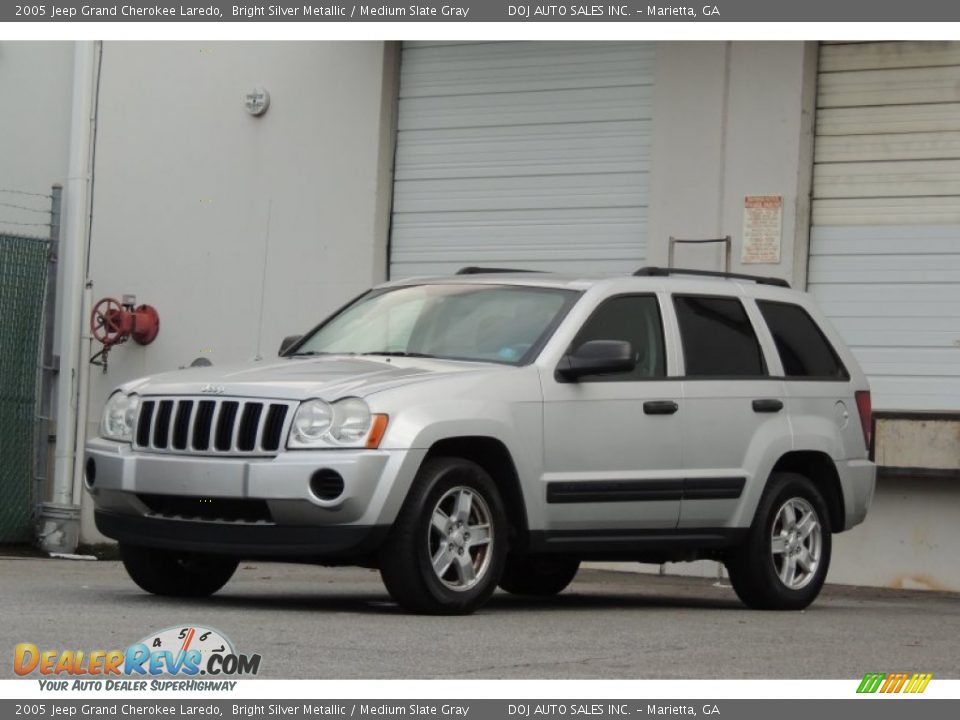 2005 Jeep Grand Cherokee Laredo Bright Silver Metallic / Medium Slate Gray Photo #6