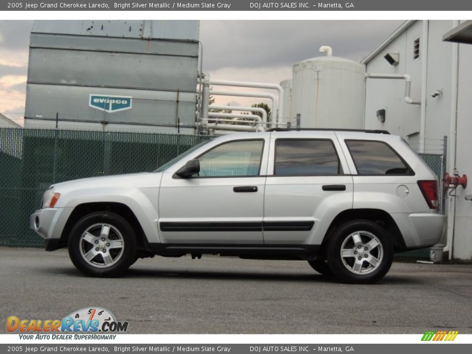 2005 Jeep Grand Cherokee Laredo Bright Silver Metallic / Medium Slate Gray Photo #7
