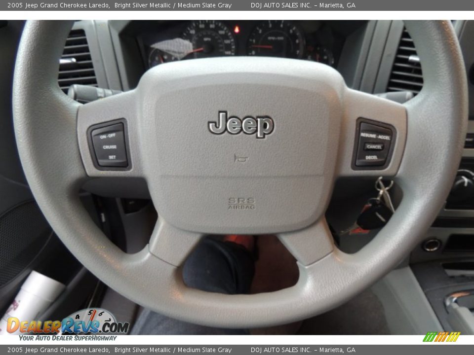 2005 Jeep Grand Cherokee Laredo Bright Silver Metallic / Medium Slate Gray Photo #9