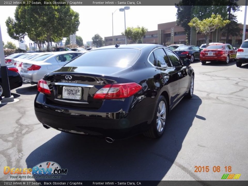 2012 Infiniti M 37 Sedan Black Obsidian / Graphite Photo #5