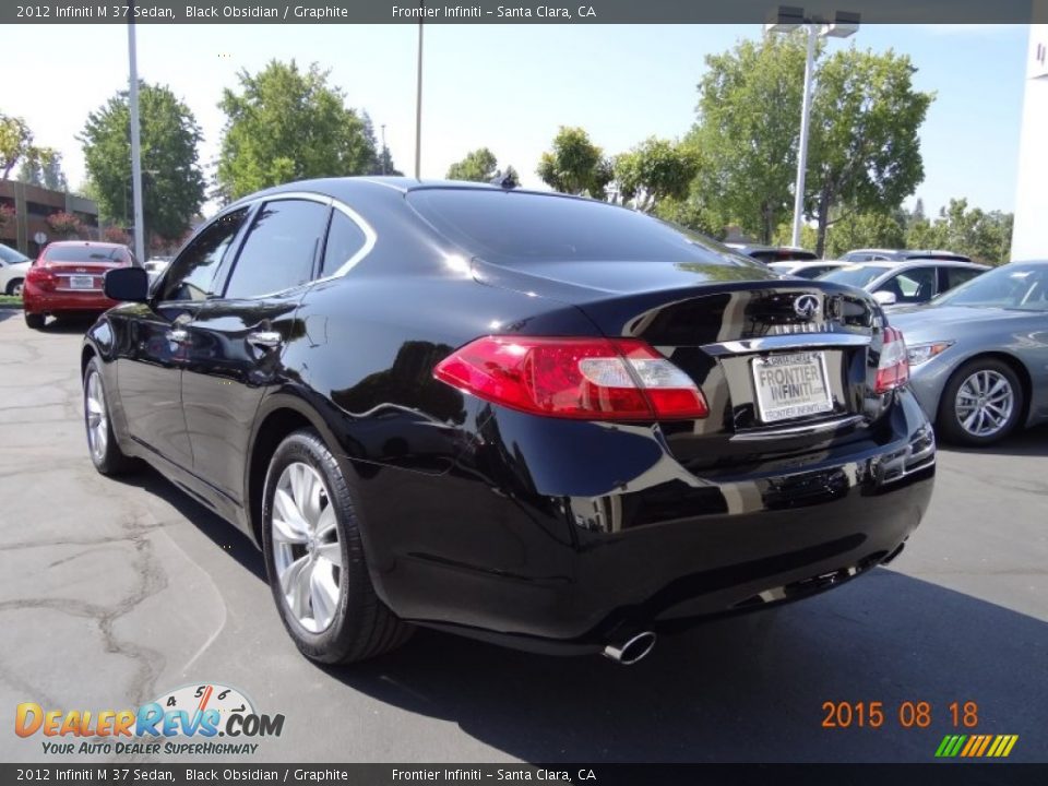 2012 Infiniti M 37 Sedan Black Obsidian / Graphite Photo #6