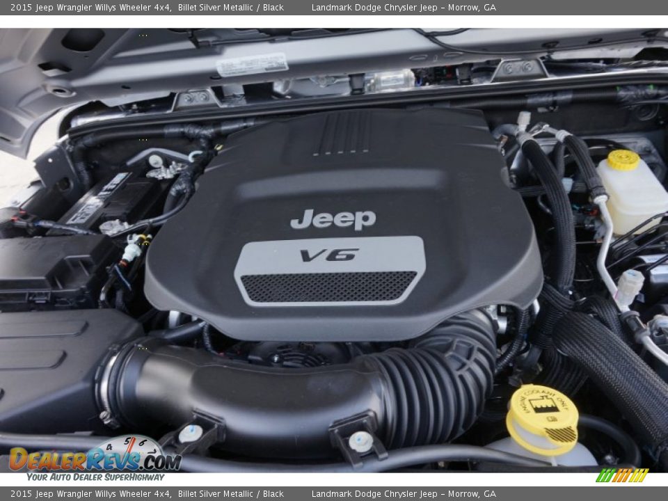 2015 Jeep Wrangler Willys Wheeler 4x4 Billet Silver Metallic / Black Photo #5