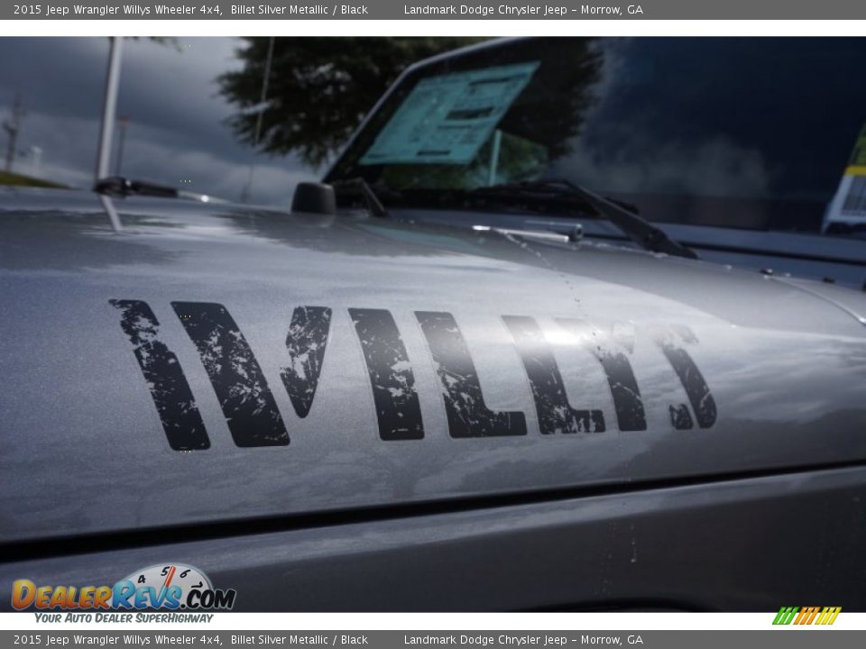2015 Jeep Wrangler Willys Wheeler 4x4 Billet Silver Metallic / Black Photo #7
