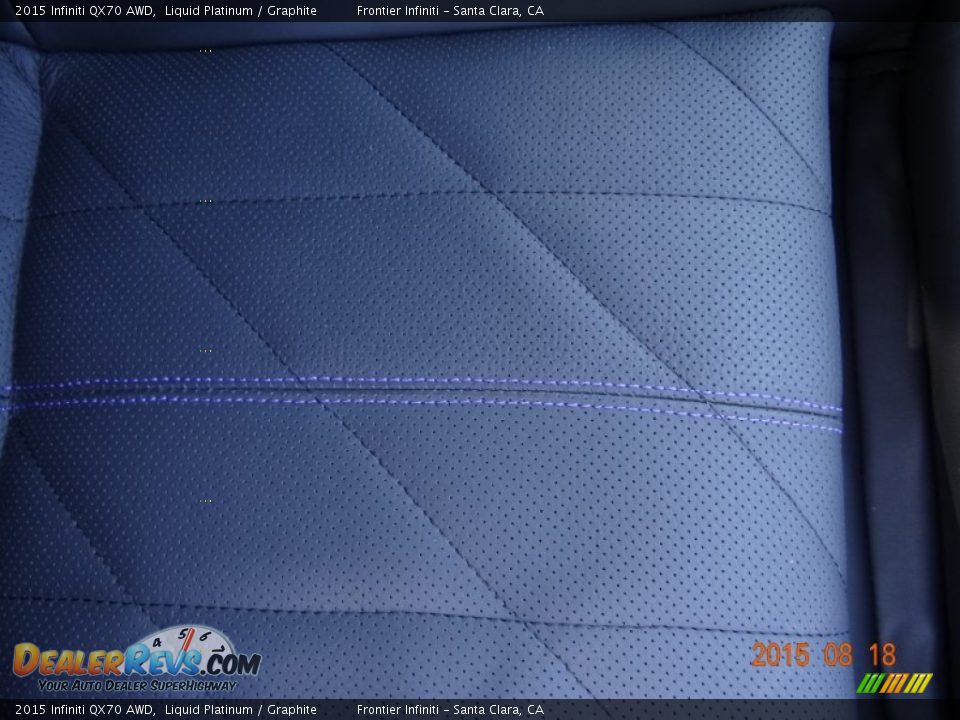 2015 Infiniti QX70 AWD Liquid Platinum / Graphite Photo #29