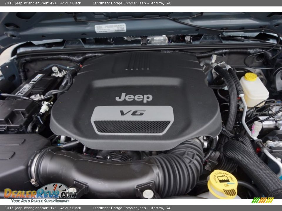 2015 Jeep Wrangler Sport 4x4 Anvil / Black Photo #5