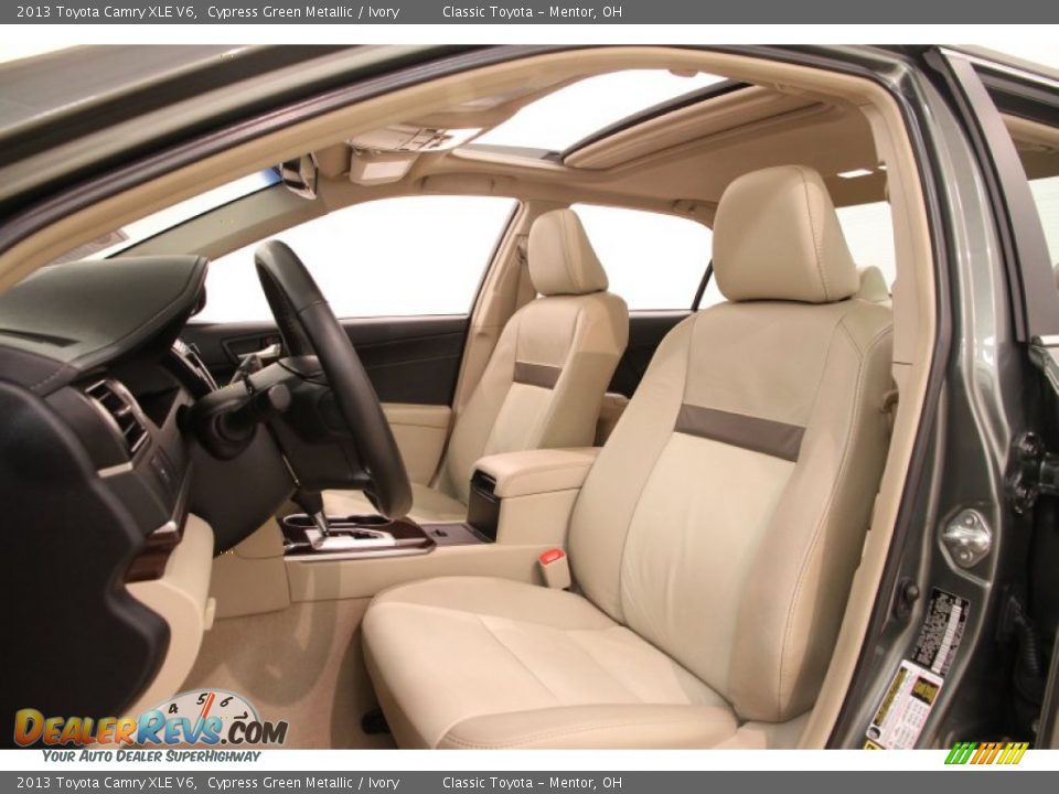 Ivory Interior - 2013 Toyota Camry XLE V6 Photo #5