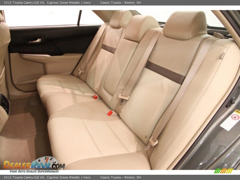 Rear Seat of 2013 Toyota Camry XLE V6 Photo #17