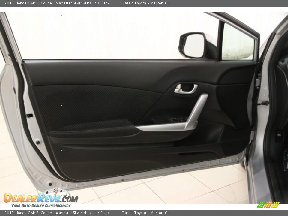 2013 Honda Civic Si Coupe Alabaster Silver Metallic / Black Photo #5