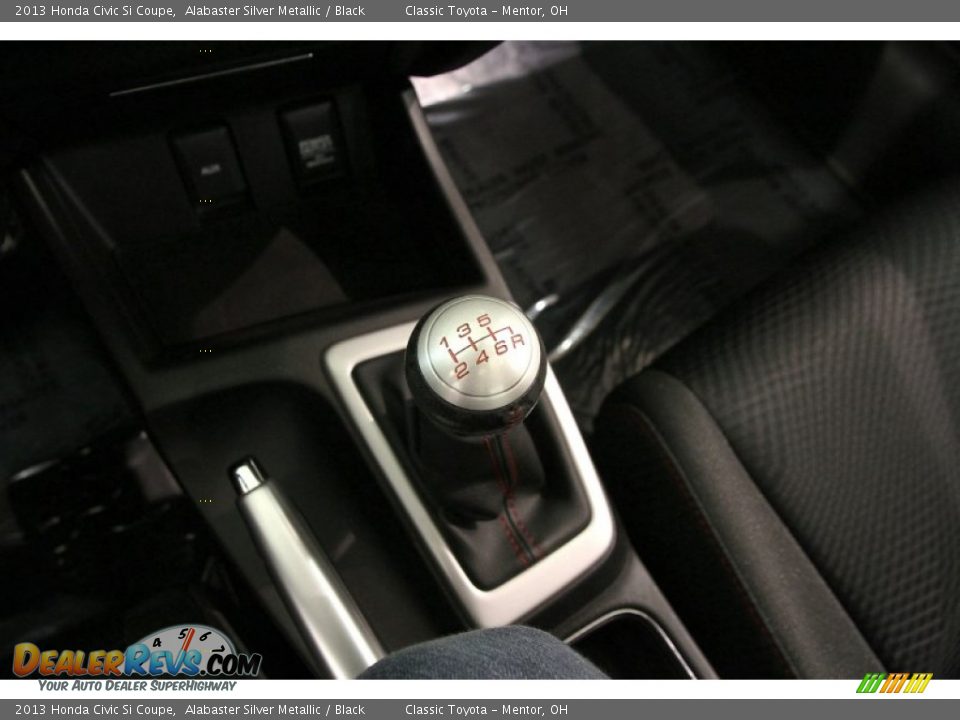 2013 Honda Civic Si Coupe Alabaster Silver Metallic / Black Photo #12