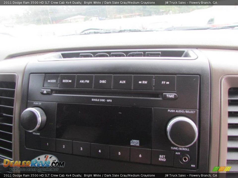 2011 Dodge Ram 3500 HD SLT Crew Cab 4x4 Dually Bright White / Dark Slate Gray/Medium Graystone Photo #26