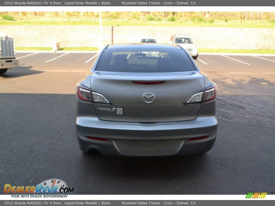 2013 Mazda MAZDA3 i SV 4 Door Liquid Silver Metallic / Black Photo #3