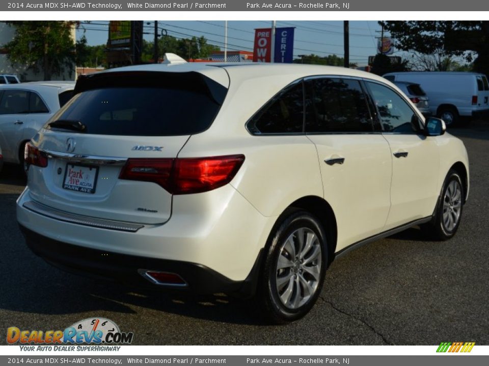 2014 Acura MDX SH-AWD Technology White Diamond Pearl / Parchment Photo #3