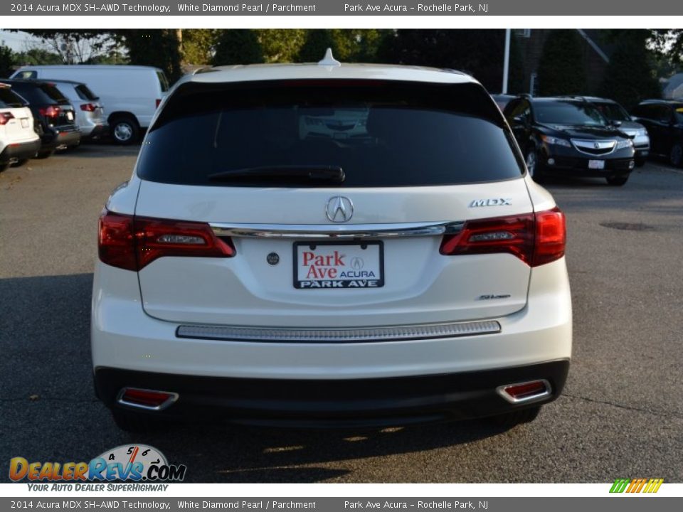 2014 Acura MDX SH-AWD Technology White Diamond Pearl / Parchment Photo #4