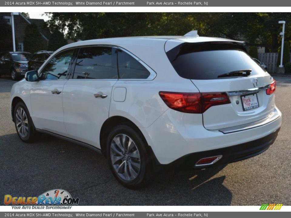 2014 Acura MDX SH-AWD Technology White Diamond Pearl / Parchment Photo #5