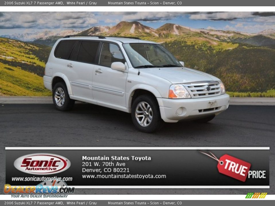 2006 Suzuki XL7 7 Passenger AWD White Pearl / Gray Photo #1