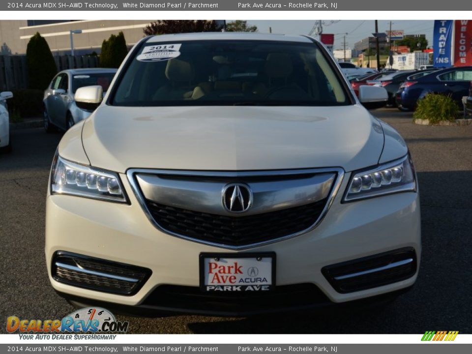 2014 Acura MDX SH-AWD Technology White Diamond Pearl / Parchment Photo #8
