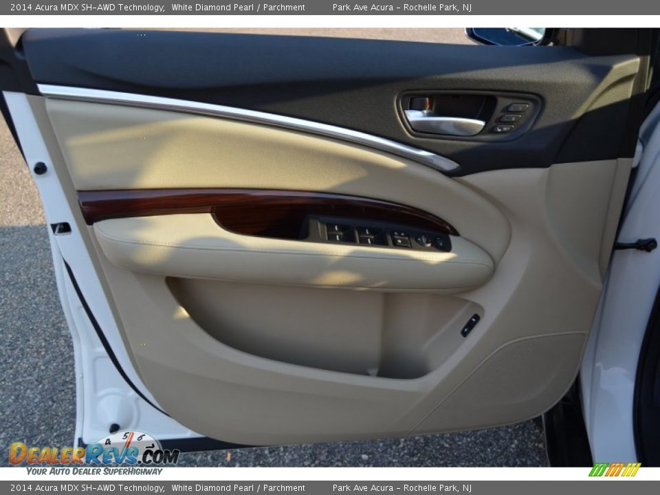 2014 Acura MDX SH-AWD Technology White Diamond Pearl / Parchment Photo #9