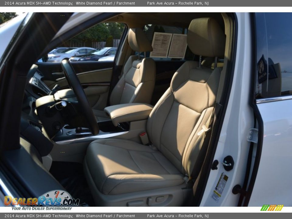2014 Acura MDX SH-AWD Technology White Diamond Pearl / Parchment Photo #13