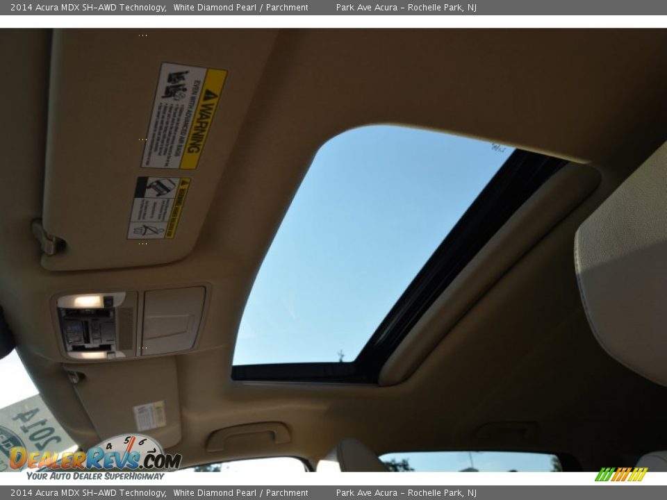 2014 Acura MDX SH-AWD Technology White Diamond Pearl / Parchment Photo #14