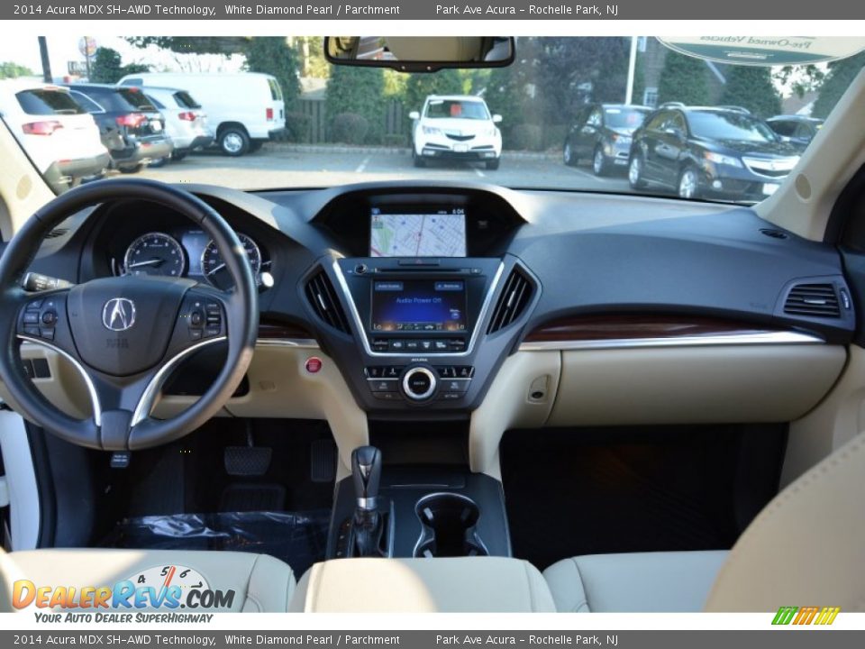 2014 Acura MDX SH-AWD Technology White Diamond Pearl / Parchment Photo #15