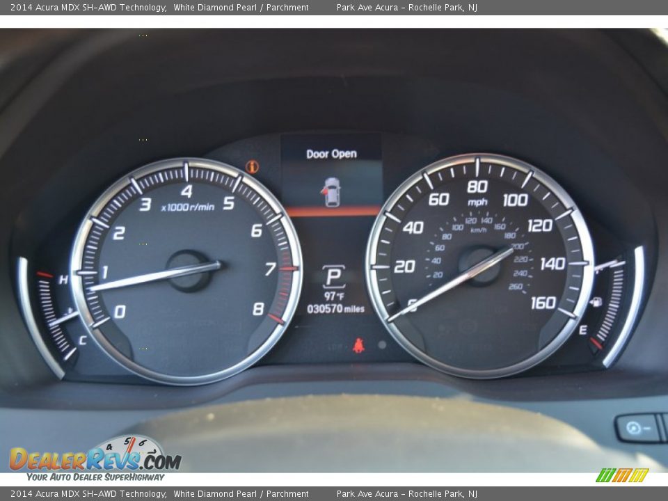 2014 Acura MDX SH-AWD Technology White Diamond Pearl / Parchment Photo #21