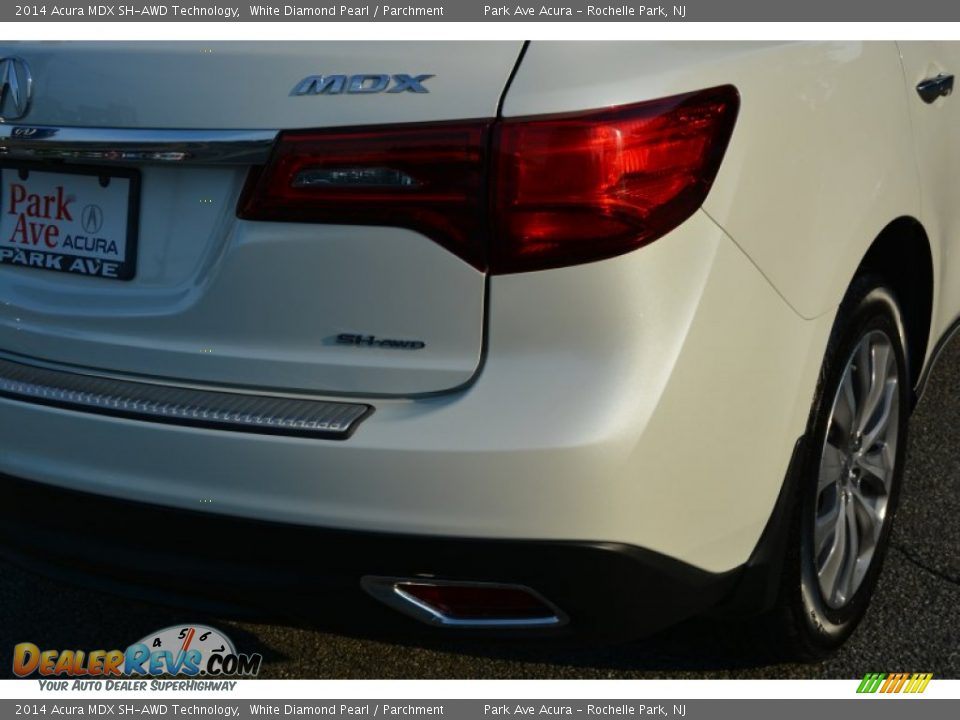 2014 Acura MDX SH-AWD Technology White Diamond Pearl / Parchment Photo #23