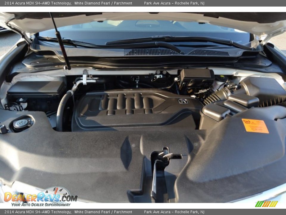 2014 Acura MDX SH-AWD Technology White Diamond Pearl / Parchment Photo #30