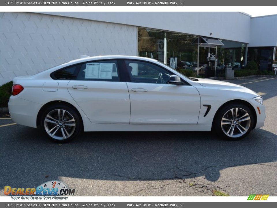 2015 BMW 4 Series 428i xDrive Gran Coupe Alpine White / Black Photo #2