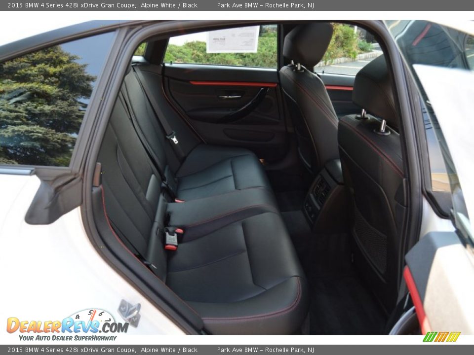 Rear Seat of 2015 BMW 4 Series 428i xDrive Gran Coupe Photo #25