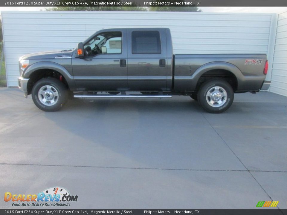 2016 Ford F250 Super Duty XLT Crew Cab 4x4 Magnetic Metallic / Steel Photo #6