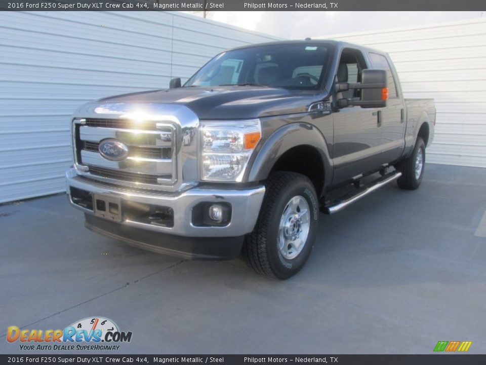 2016 Ford F250 Super Duty XLT Crew Cab 4x4 Magnetic Metallic / Steel Photo #7